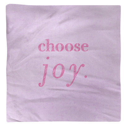 Serviette à citation manuscrite choose joy