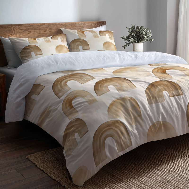 Ensemble de literie moderne 3 pièces - Ensemble de housse de couette et de coussins Boho