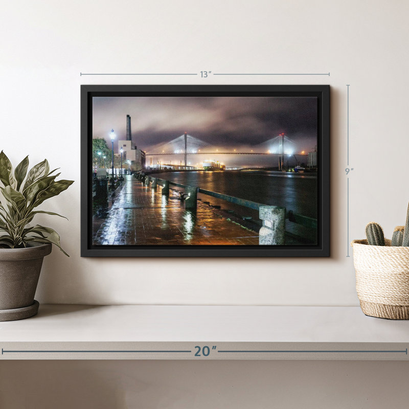 Impression sur toile Savannah Boardwalk, H 9 po x l 13 po
