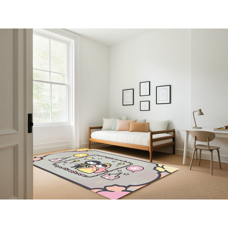 Tapis fantaisie East Urban Home, Rectangle 7 pi x 9 pi