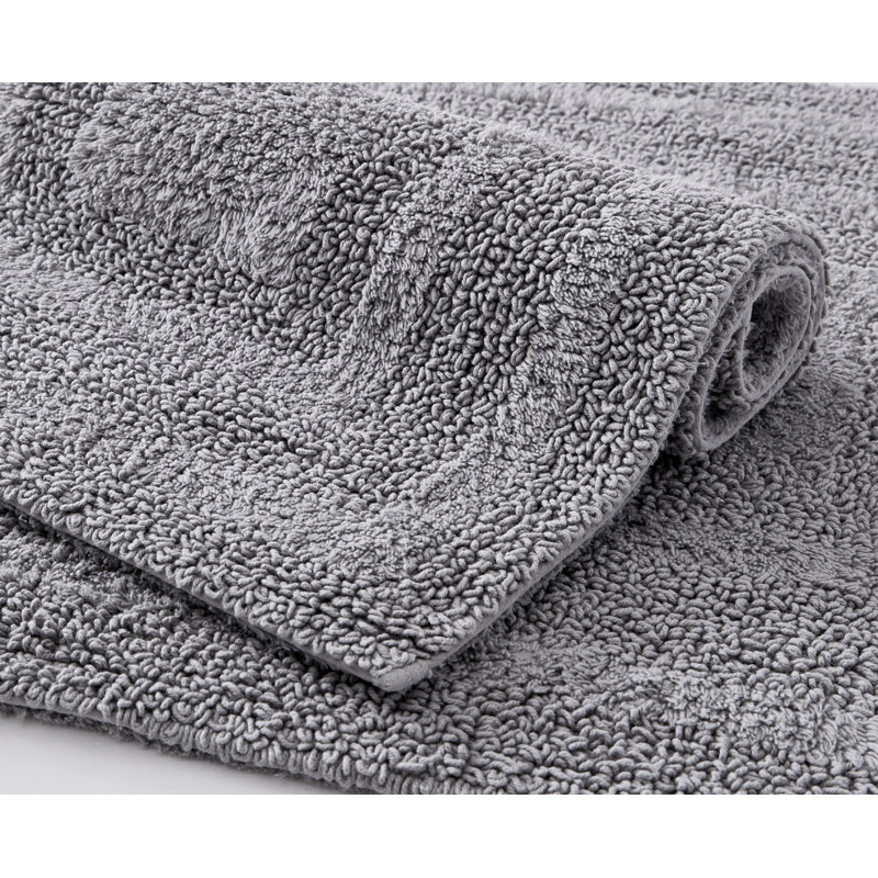 Ensemble de tapis de bain en coton 2 pièces Eddie Bauer Logan, Chrome gris