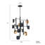 Lustre corniche or et noir 12 L 42 po Cornice