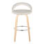 Ensemble de 2 tabourets de bar en velours à hauteur fixe Laurenzio (ensemble de 2)-294257722-280436970-280436972