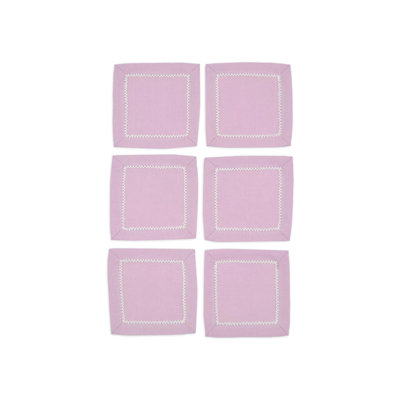 Inverted Picot Edge Cocktail Napkin