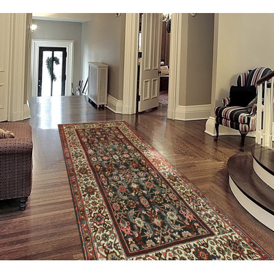 Tapis de couloir gris anthracite Khylar