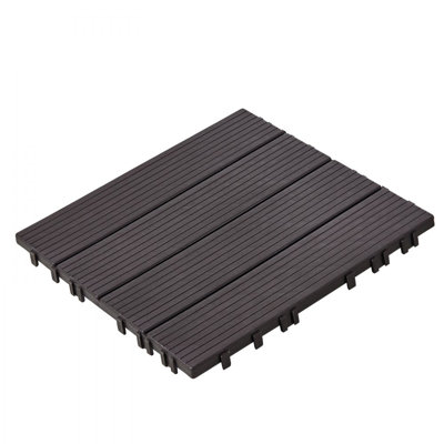 Interlocking Deck Tiles 10 Pack 12"x12" Waterproof for Porch