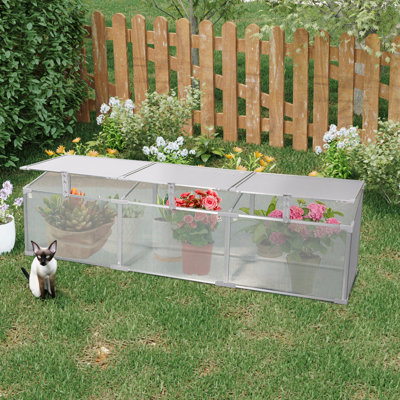 Serre en polycarbonate pour l'extérieur en hiver