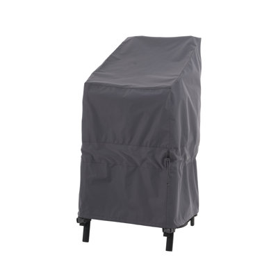 Stackable Patio Chair Cover, Heavy Duty, Wind Resistant & Waterproof , 28"(W)x36"(D)x45/34"(H), 3-Year Warranty by GlenvalNY