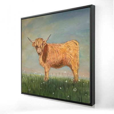 «Daisy The Highland Cow» sur toile