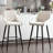 Lemarcus Upholstered Counter Stool with Metal Frame-810680605