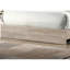 Grand lit crème gris, tête de lit, lit en bois d'hévéa robuste avec-129908941