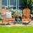 Antoine Eucalyptus Foldable Outdoor Adirondack Chair
