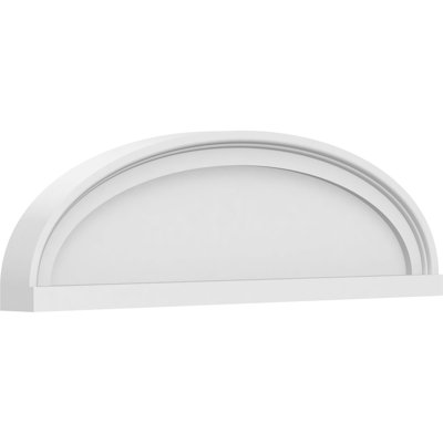 Fronton elliptique lisse en PVC de qualité architecturale