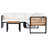 Ensemble de conversation d'extérieur en bois d'acacia avec coussins 4 pièces Brycen-1589730908