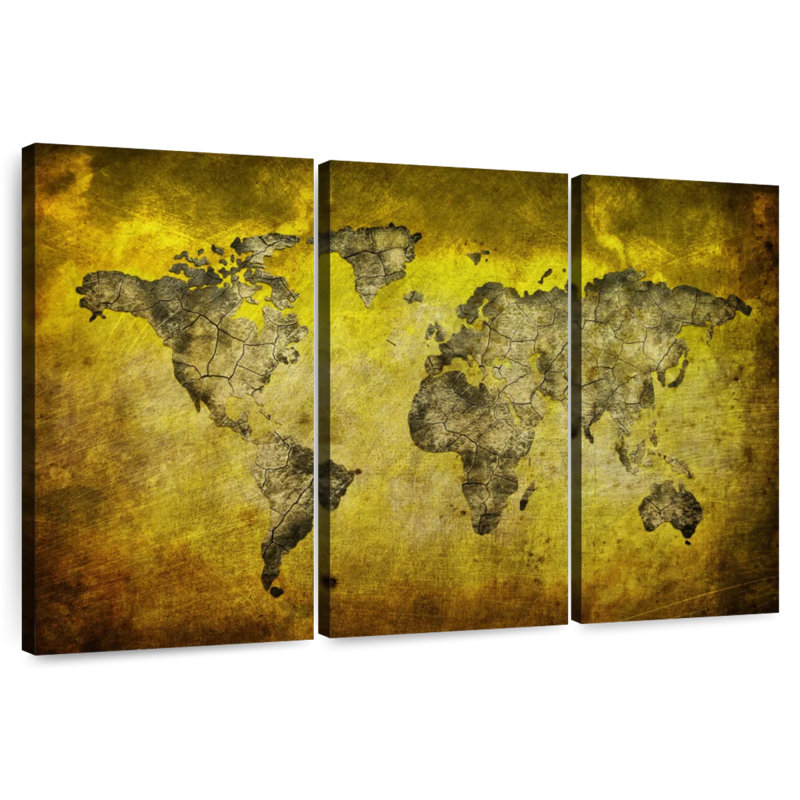Aliaz World Is Your Oyster Map, 24" H x 38" W