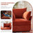 166.6 W''  L-Shaped Modular Sectional Sofa With Plush Cushions, Corner Design With 5 Seater For Cozy Living Room,Chenille Orange-32469715