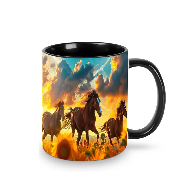 Horse Coffee Mug Funny Ceramic Tea Cup 11oz