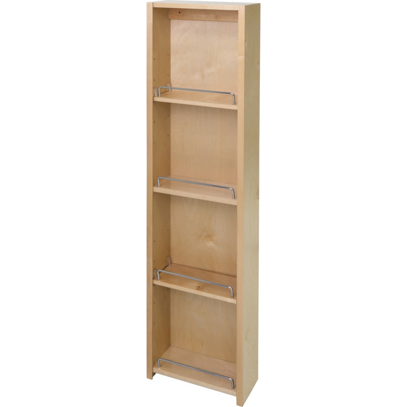 White Adjustable Pantry Door Mount Cabinet with Shelves