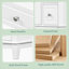 Meuble-lavabo 24 po avec lavabo et tiroirs, meuble-lavabo autoportant blanc avec plateau en céramique et tablettes de rangement, panneau de fibres à densité moyenne et base en bois massif, meuble-lavabo moderne pour petite salle de bain-802701563