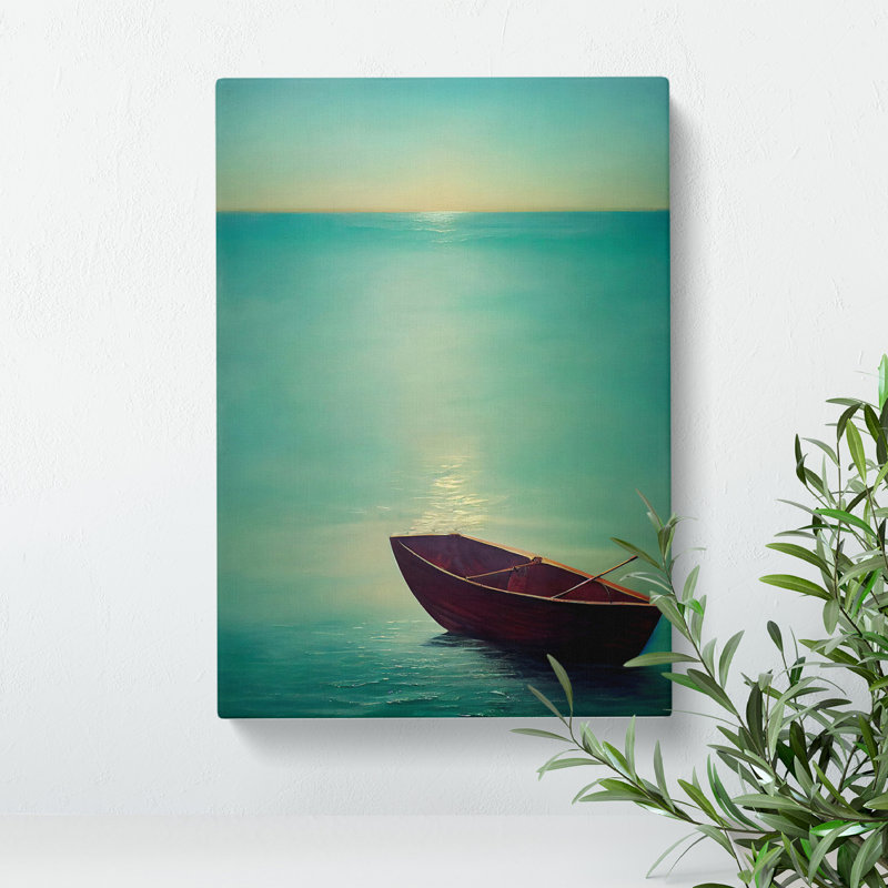Vacant Boat - Wrapped Canvas, 60cm H x 40cm W x 3cm D