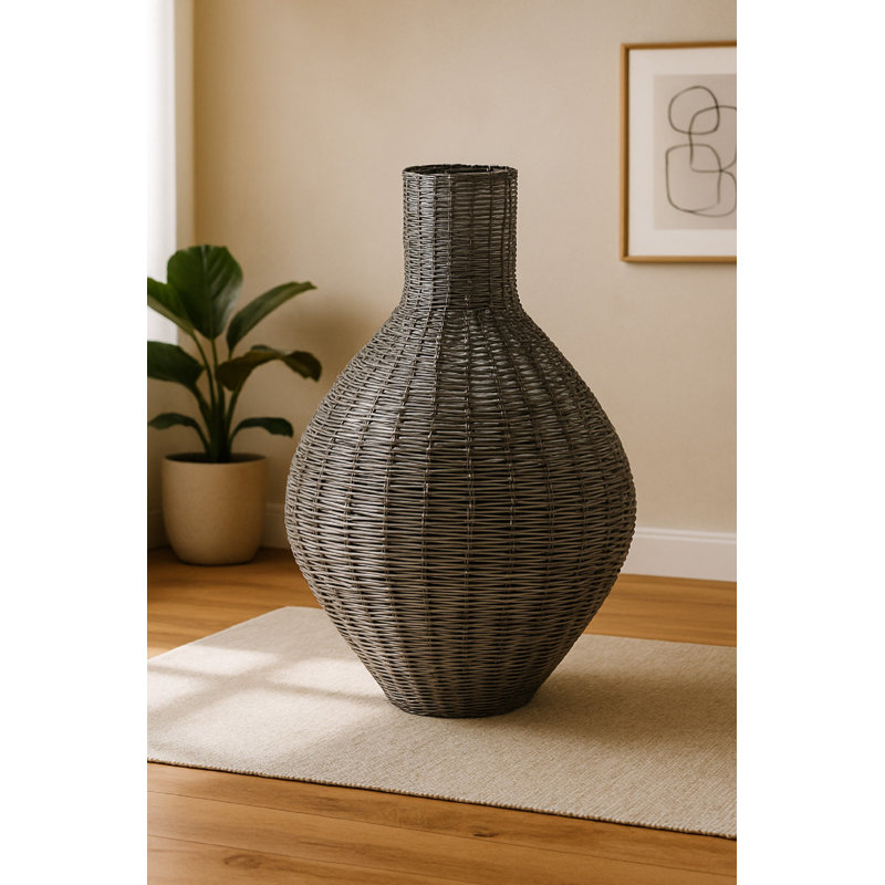 Vase Iron Gray Metal