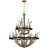 9 - Light Steel Dimmable Tiered Chandelier