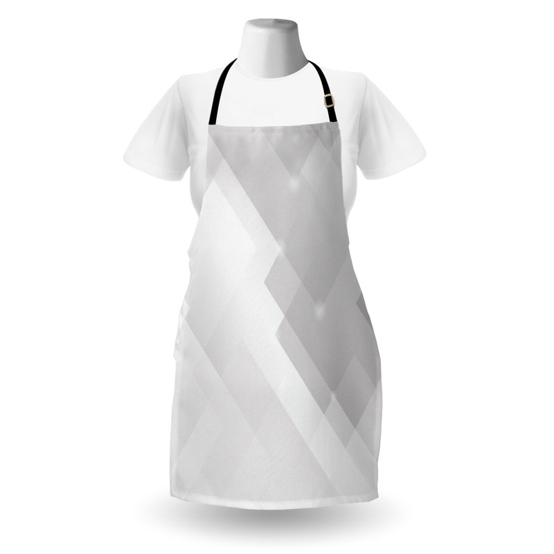 East Urban Home Abstract Apron Unisex, Perspective Stripes, Adult Size, Cloud