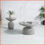 Table basse en fibre de béton gris patiné - utilisation intérieure / extérieure durable avec charme rustique