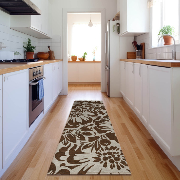 Premium Machine Washable Cerrito AMF551 Brown Rug
