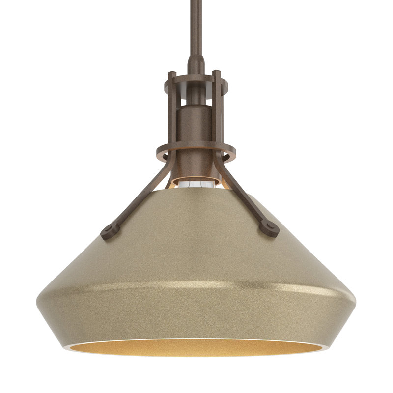 Henry with Chamfer Pendant, Bronze, Soft Gold