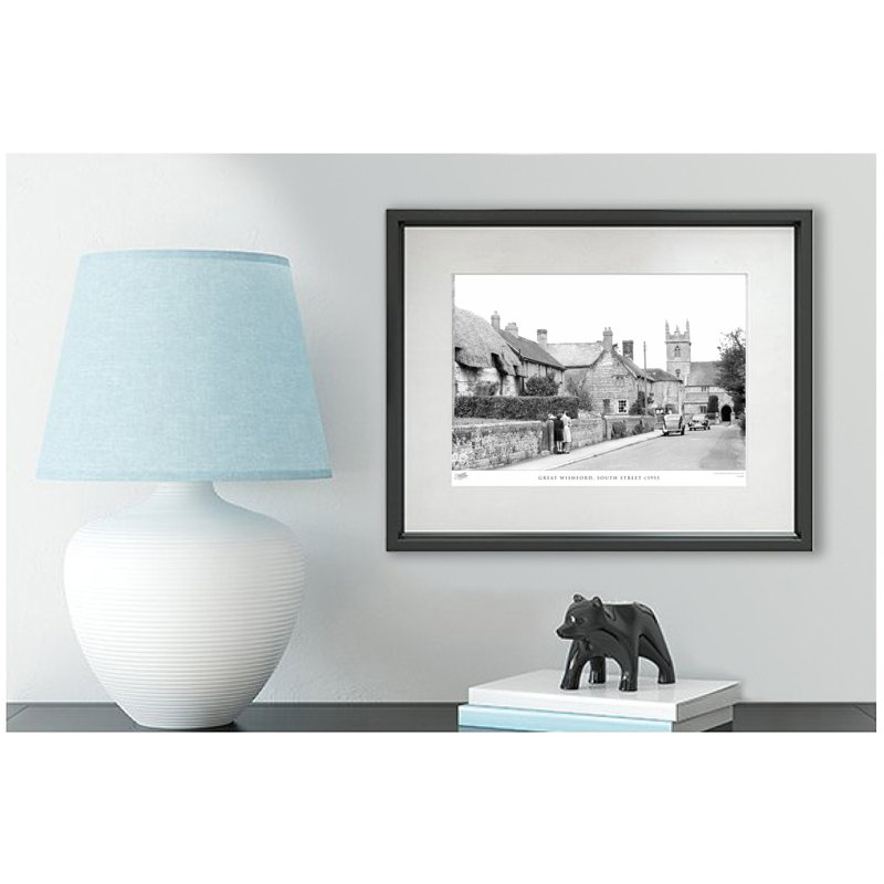 Great Wishford, South Street C1955 - Single Picture Frame Print, 45cm H x 60cm W x 2.3cm D