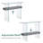 Tempered Glass Console Table with Shelf-1905166807-1934271971