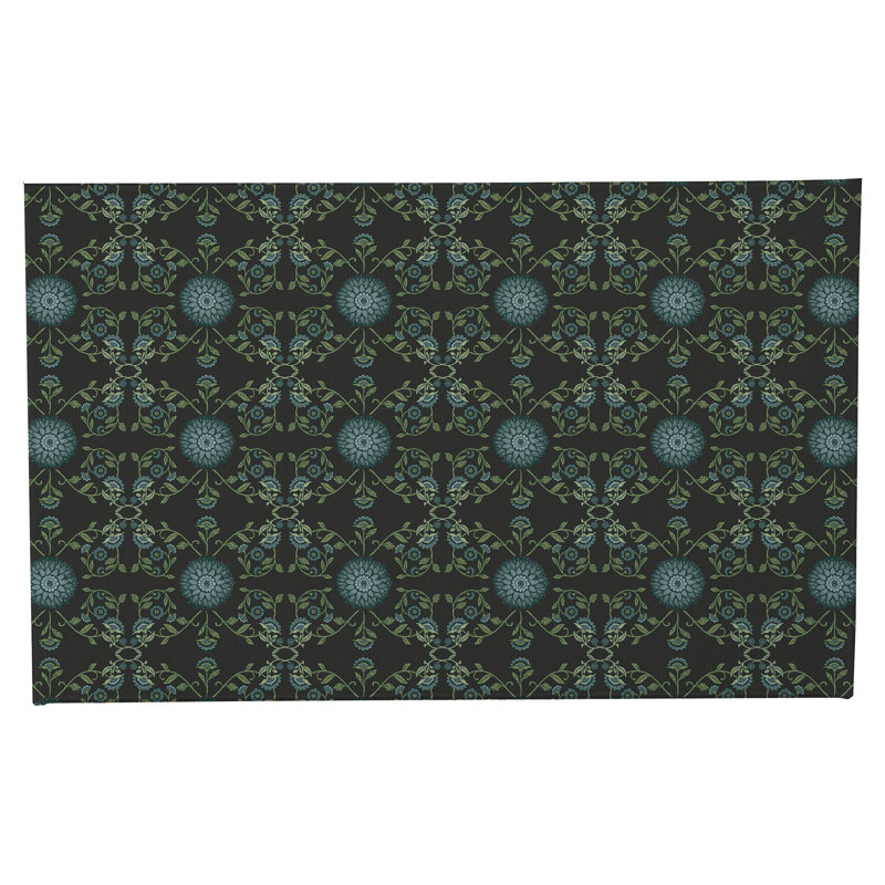 Aria Decorative Bath Mat, Single - 24" L x 17" W, Charcoal