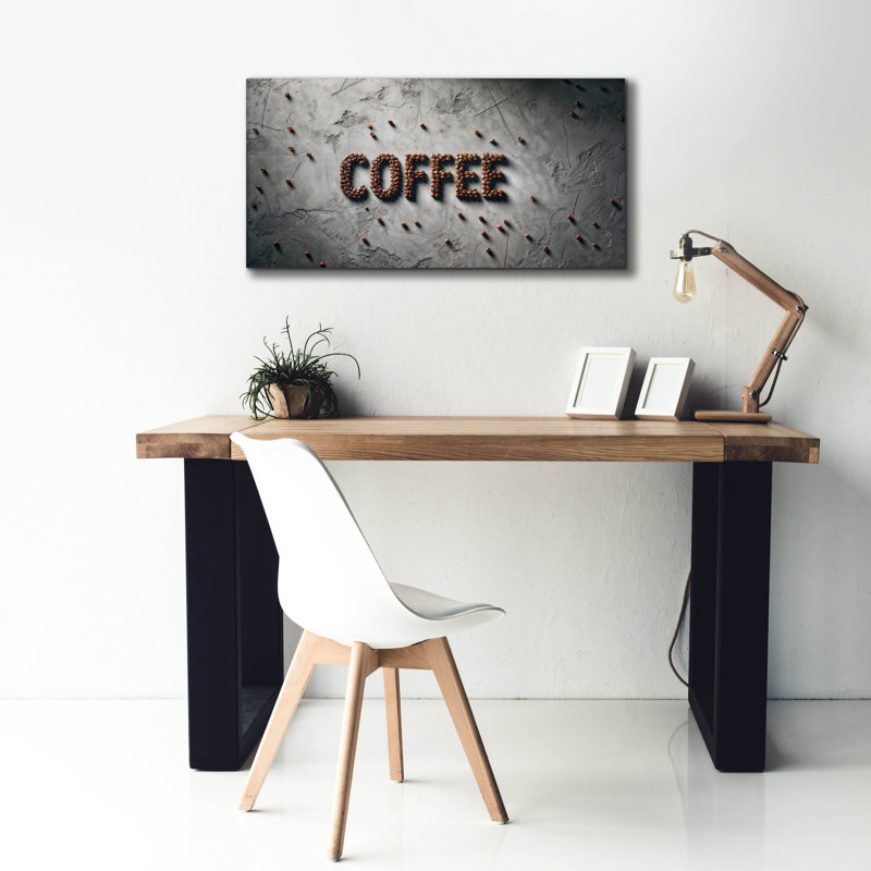 «Concrete Coffee» par Rey Klimt, art mural, H 20 po x l 40 po