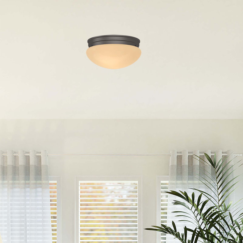 Troy Glass Semi Flush Mount