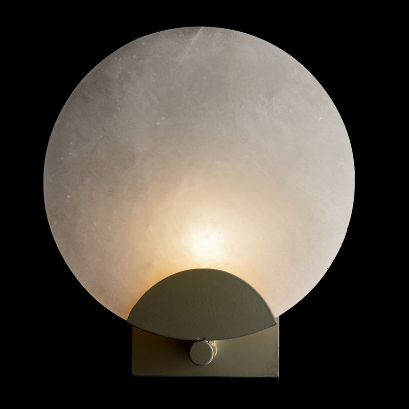 Callisto Steel Armed Wall Sconce, Modern Brass