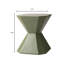 Table de bout moderne en forme de sablier géométrique 17 po Chlora-511598086