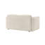 Creger Modern 61 In. White Loveseat With Rounded Arms