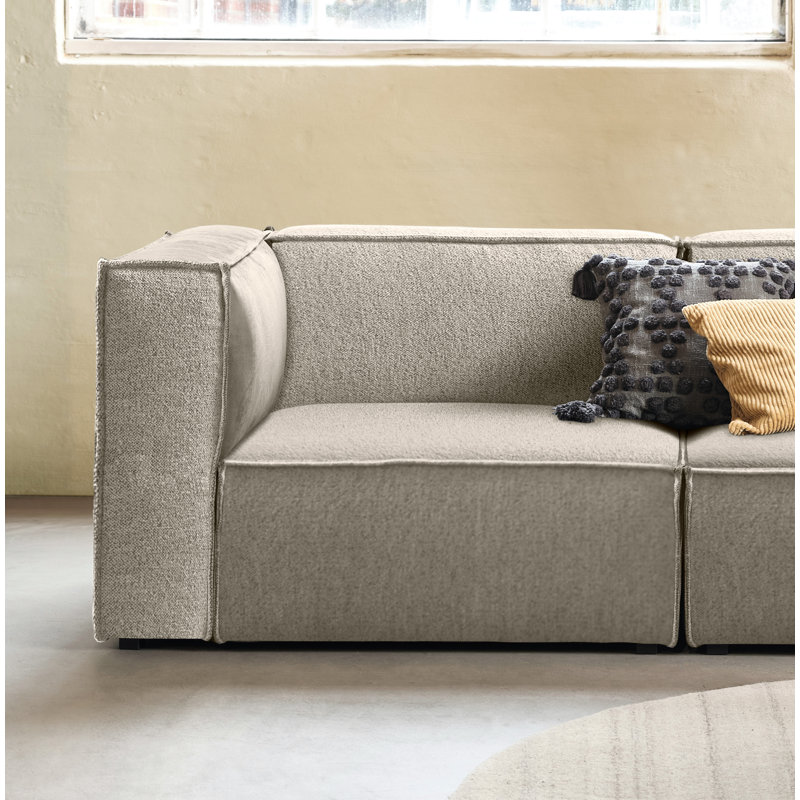 Shonnard Upholstered Armchair, Taupe Performance Boucle