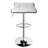 Adjustable Spin Bar Stool with Solid Wave Seat-918972687