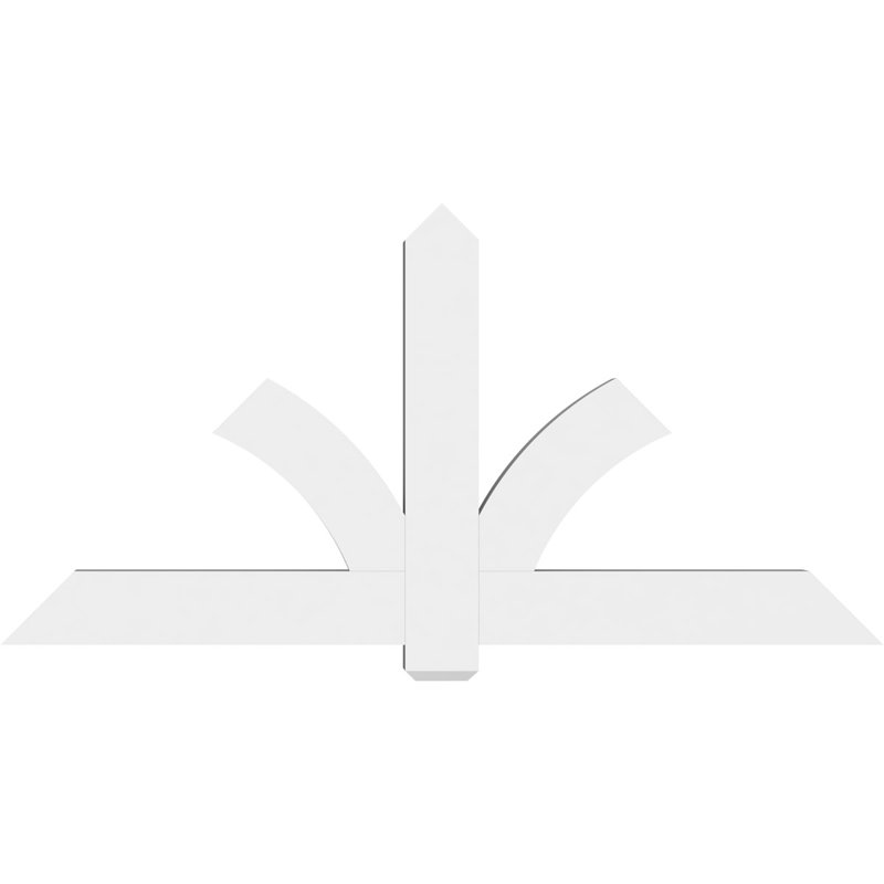 Support pour pignon en PVC Redmond, H 36 po x l 72 po (pas 12/12), P 4 po x F 6 po