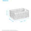 Water Hyacinth Storage Basket with Handles-1075605248