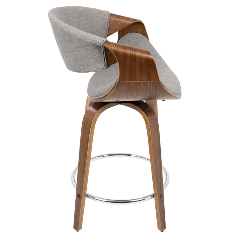 Tabouret de comptoir Curvini 24 po Mid-Century