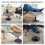 Tabouret de repose-pieds rembourré à hauteur ajustable, tabouret pivotant en cuir de polyuréthane, tabouret de meuble-lavabo sous le bureau et le repose-pieds pour bureau, salon et meuble-lavabo-1857810117