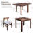 Loudoun Extendable Dining Table, Space-Saving Design