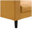 Canapé 74 po en velours côtelé 74 po avec structure en bois orange