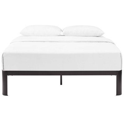 Copley White Queen Size Metal Bed Frame