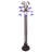 63" High Blue/White Tiffany Pond Lily 12 Light Floor Lamp-414976156
