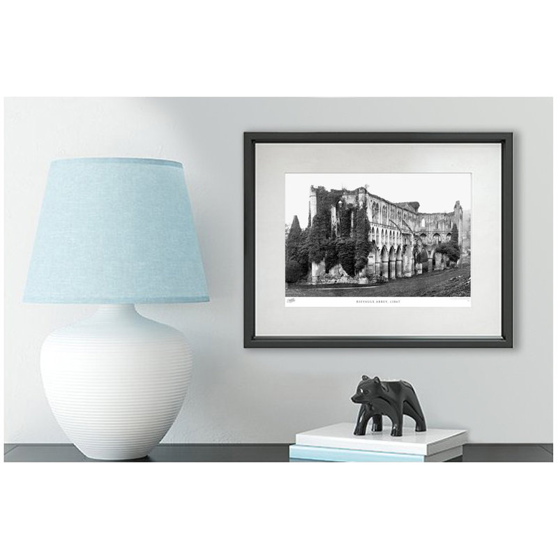 Rievaulx Abbey, C1867 by Francis Frith - Single Picture Frame Print, 60cm H x 80cm W x 2.3cm D