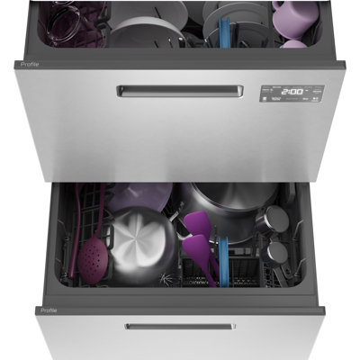 GE Profile Dishwasher Double Drawer